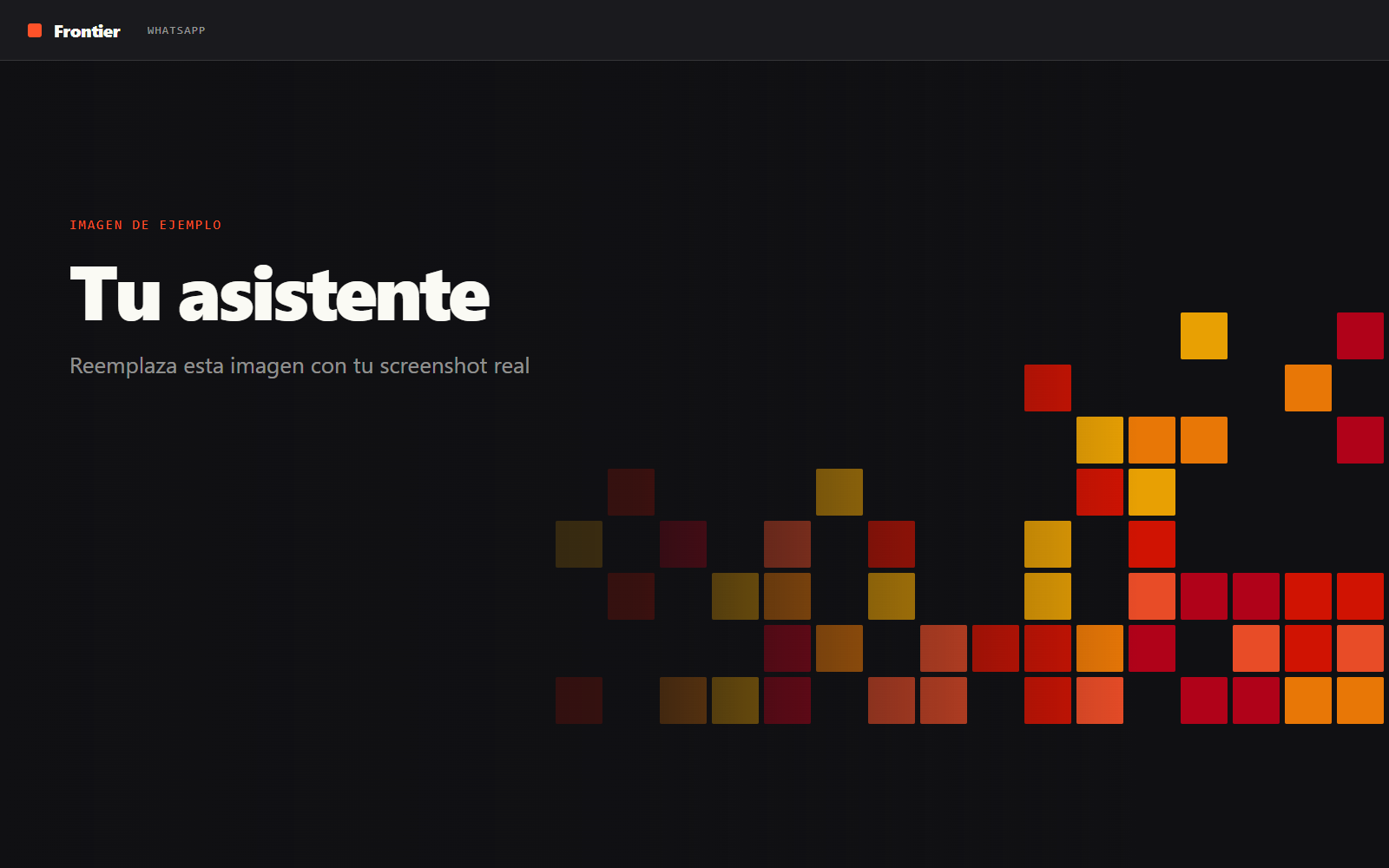 Vista del asistente de WhatsApp